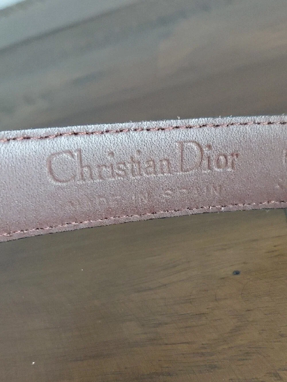 Christian Dior Men’s Black Belt And Gold Buckle Sz 90/36 - Picture 3 of 12